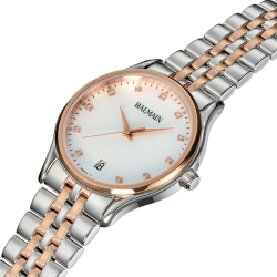 BALMAIN DAMES HORLOGE BICOLOR ROSE DIAMANT - 39081