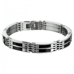 armband staal/carbon 21cm - 39215
